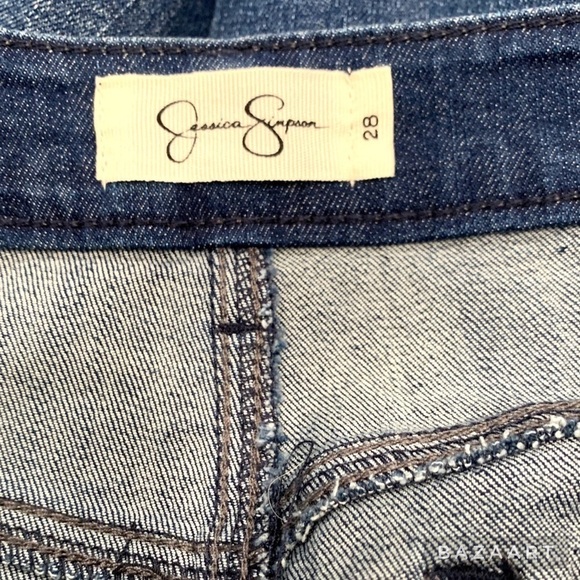 Jessica Simpson Kiss Me Ruffle Denim Mini Skirt size 28 - Picture 6 of 7